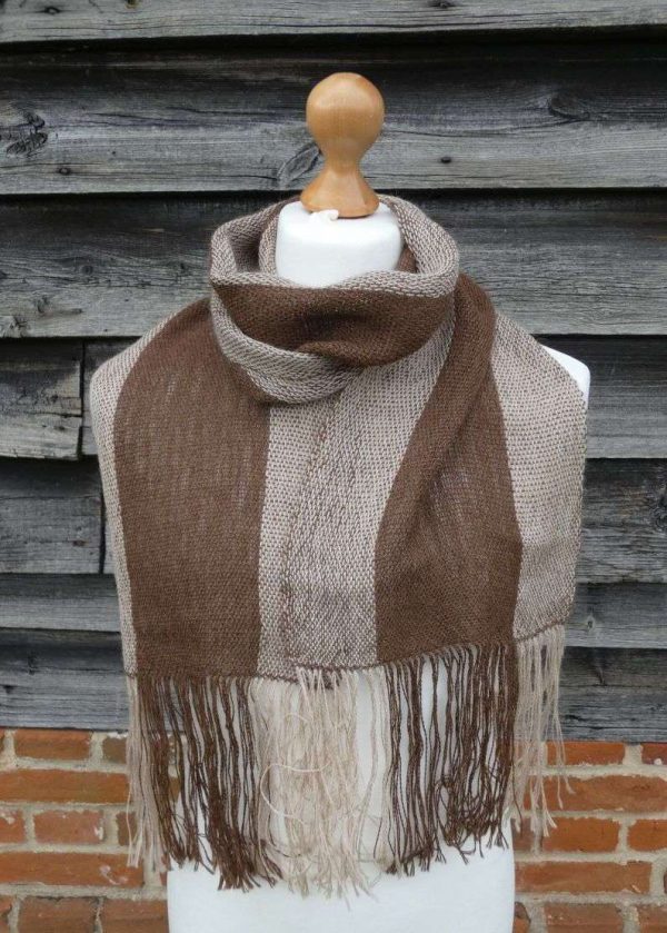 handwoven alpaca scarf