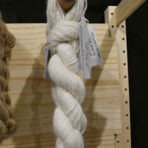 white alpaca yarn skein
