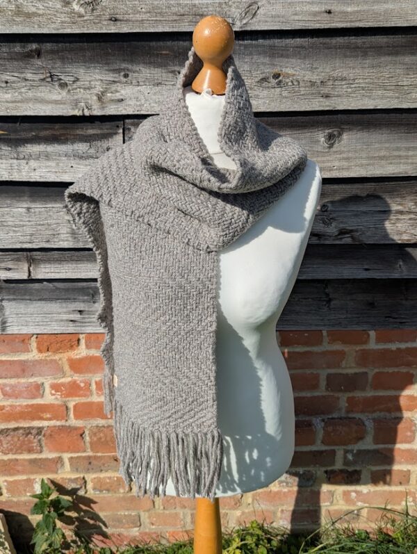 Shetland wool woven scarf - Image 3