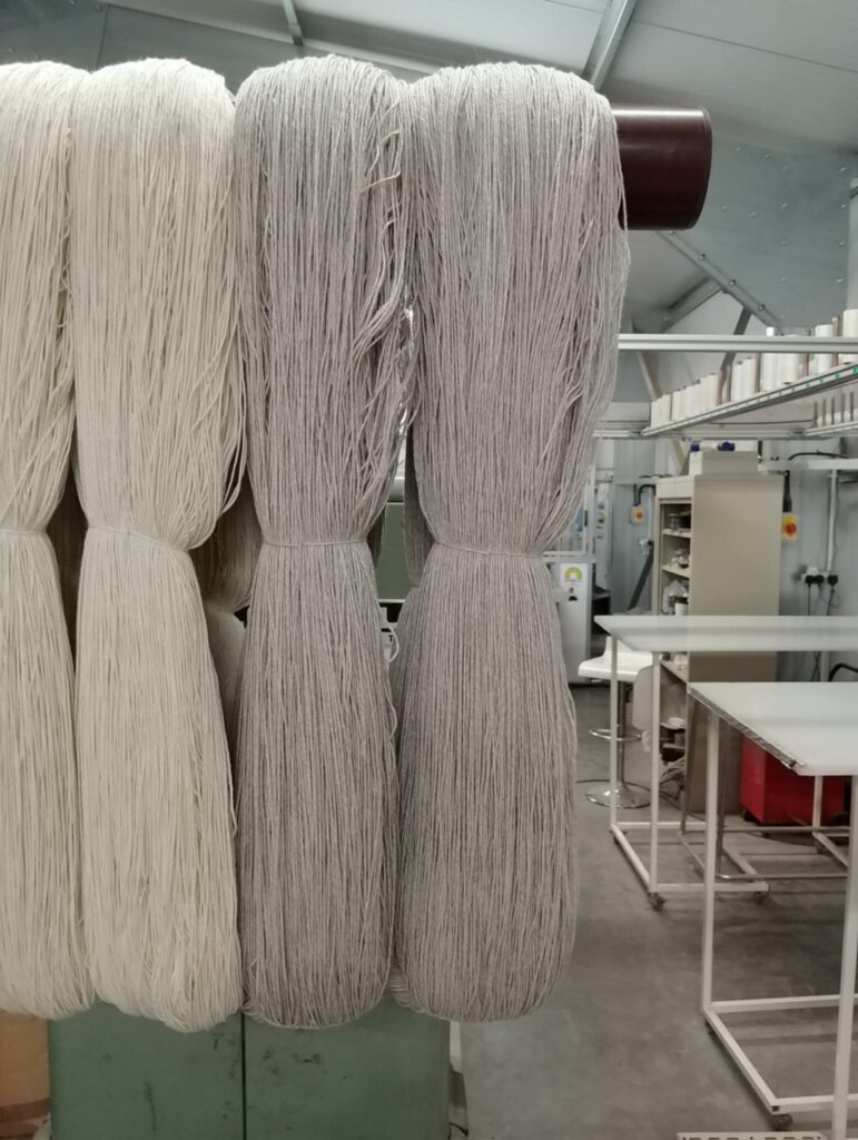 alpaca fibre hanging and resting