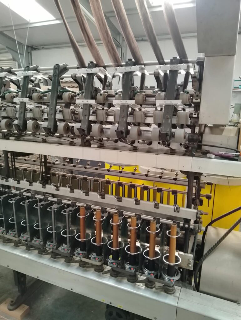 alpaca fibre winding on spinner